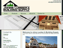 Tablet Screenshot of johnslumber.net